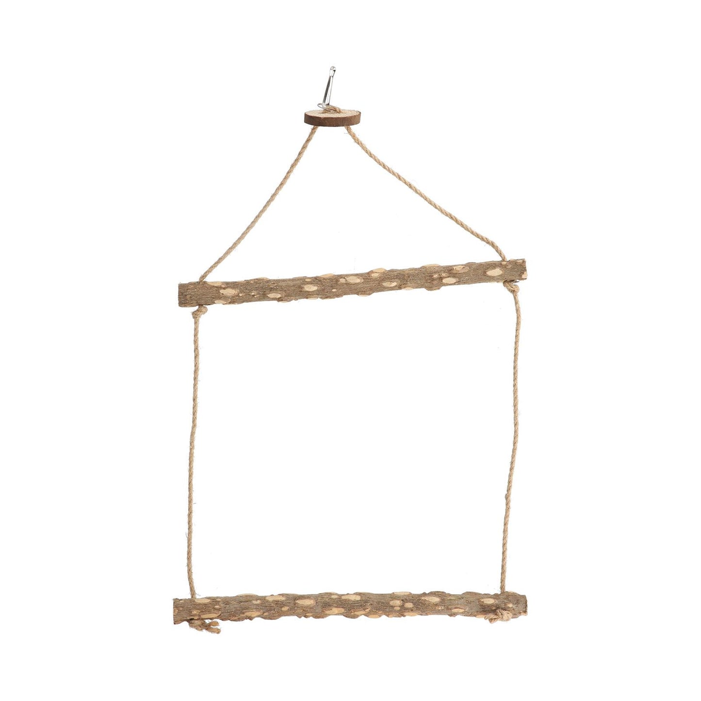 Large Bird Cage Swing Natural Wooden Safe Hanging Birds Standing Chewing Toy for Parrots V1294-YM0523-3111210378111