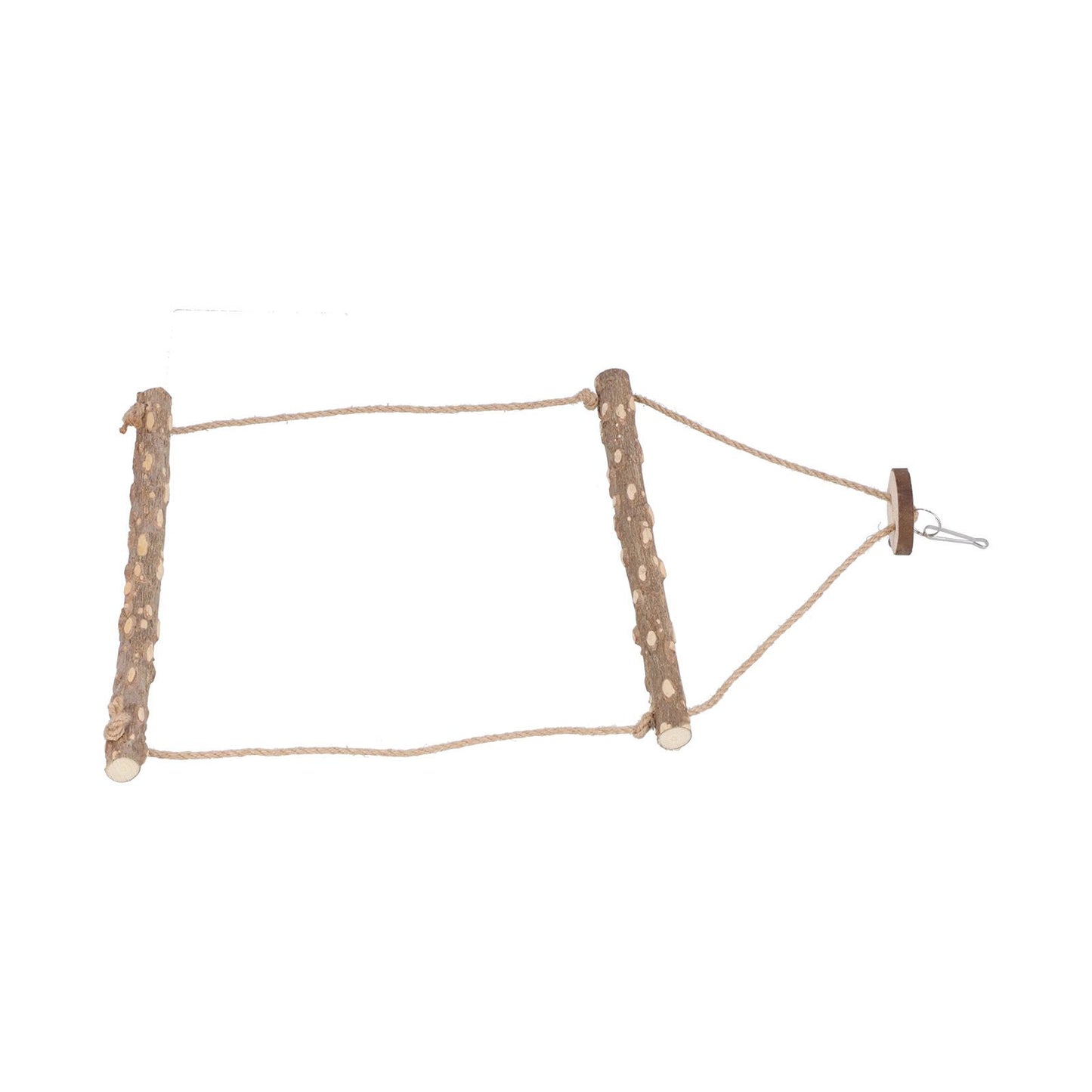 Large Bird Cage Swing Natural Wooden Safe Hanging Birds Standing Chewing Toy for Parrots V1294-YM0523-3111210378111