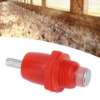 100Pcs Automatic Chicken Water Nipple 3 Way Spring Type Poultry Water Drink Waterer Feeder Farming Supplies V1294-YM0523-3111210380011