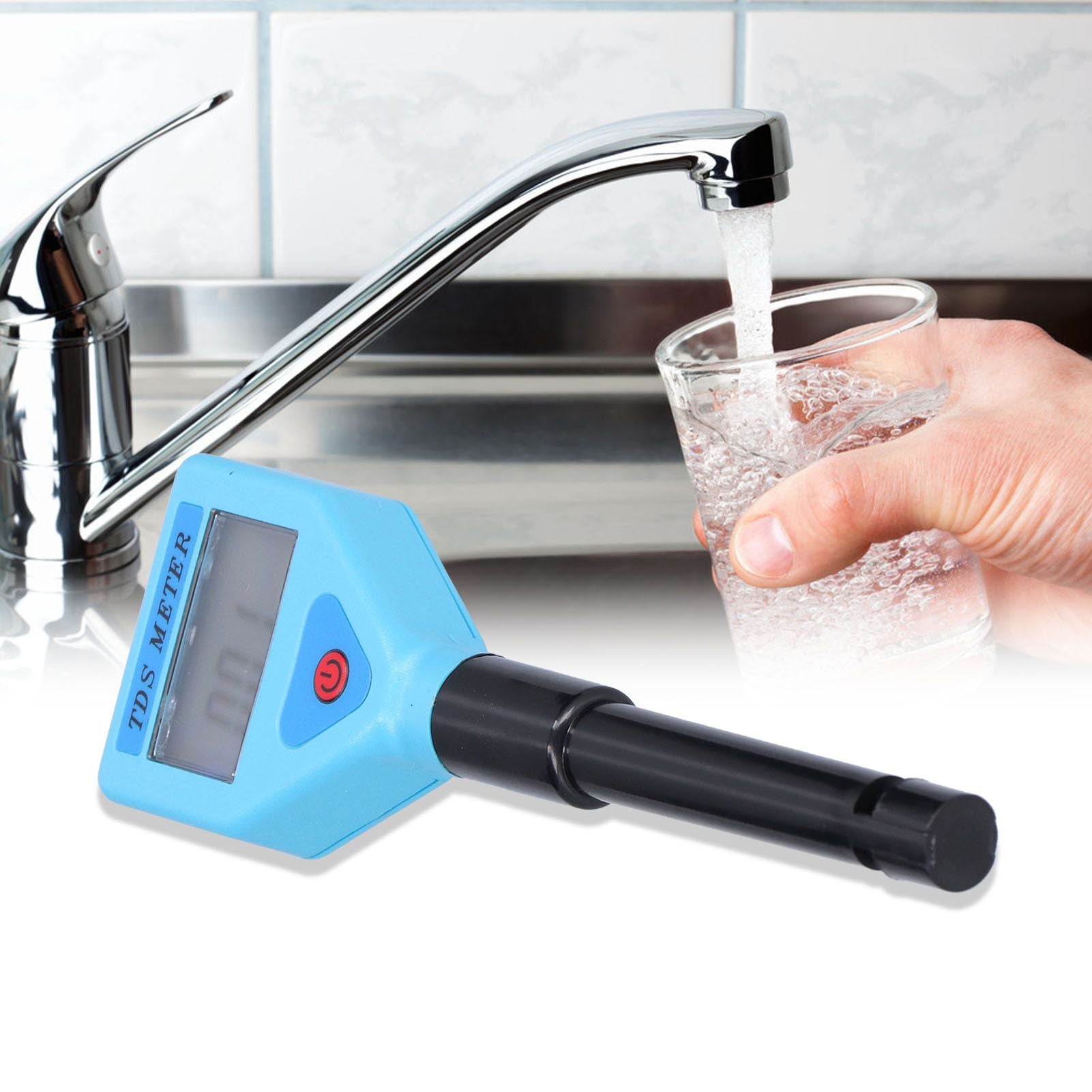 TDS-98306 LCD TDS Tester with Night Light Display Portable Temperature Compensation TDS Gauge for Water V1294-YM0523-3111210380611
