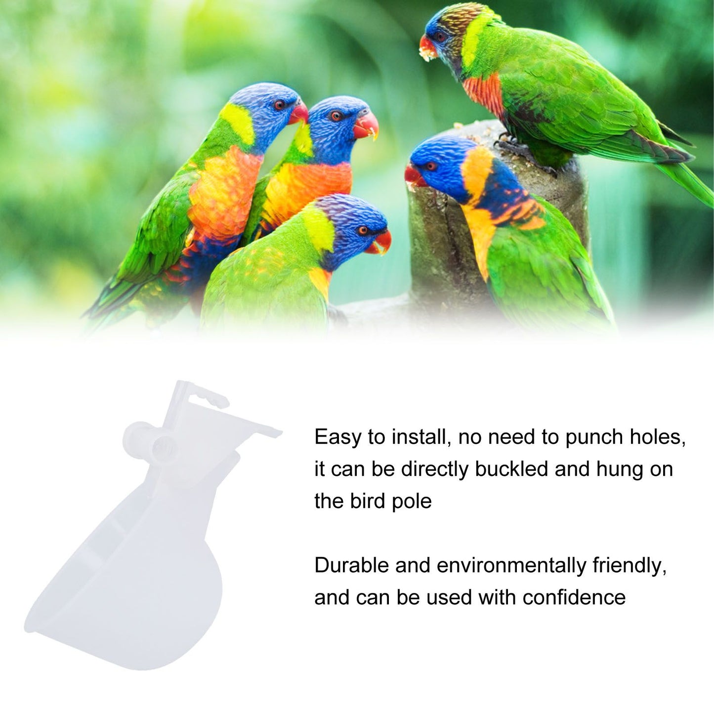 25PCS Chicken Water Bowl Hanging Drinking Bowl Automatic Poultry Drinking Cup Farming Supplies V1294-YM0523-3111210381011