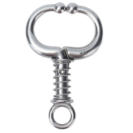 Cattle Nose Ring Stainless Steel Cattle Nose Clamp Bull Cow W Spring Nose Ring for FarmS V1294-YM0523-3111210381111