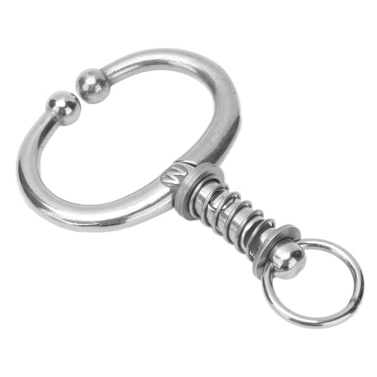 Cattle Nose Ring Stainless Steel Cattle Nose Clamp Bull Cow W Spring Nose Ring for FarmM V1294-YM0523-3111210381112