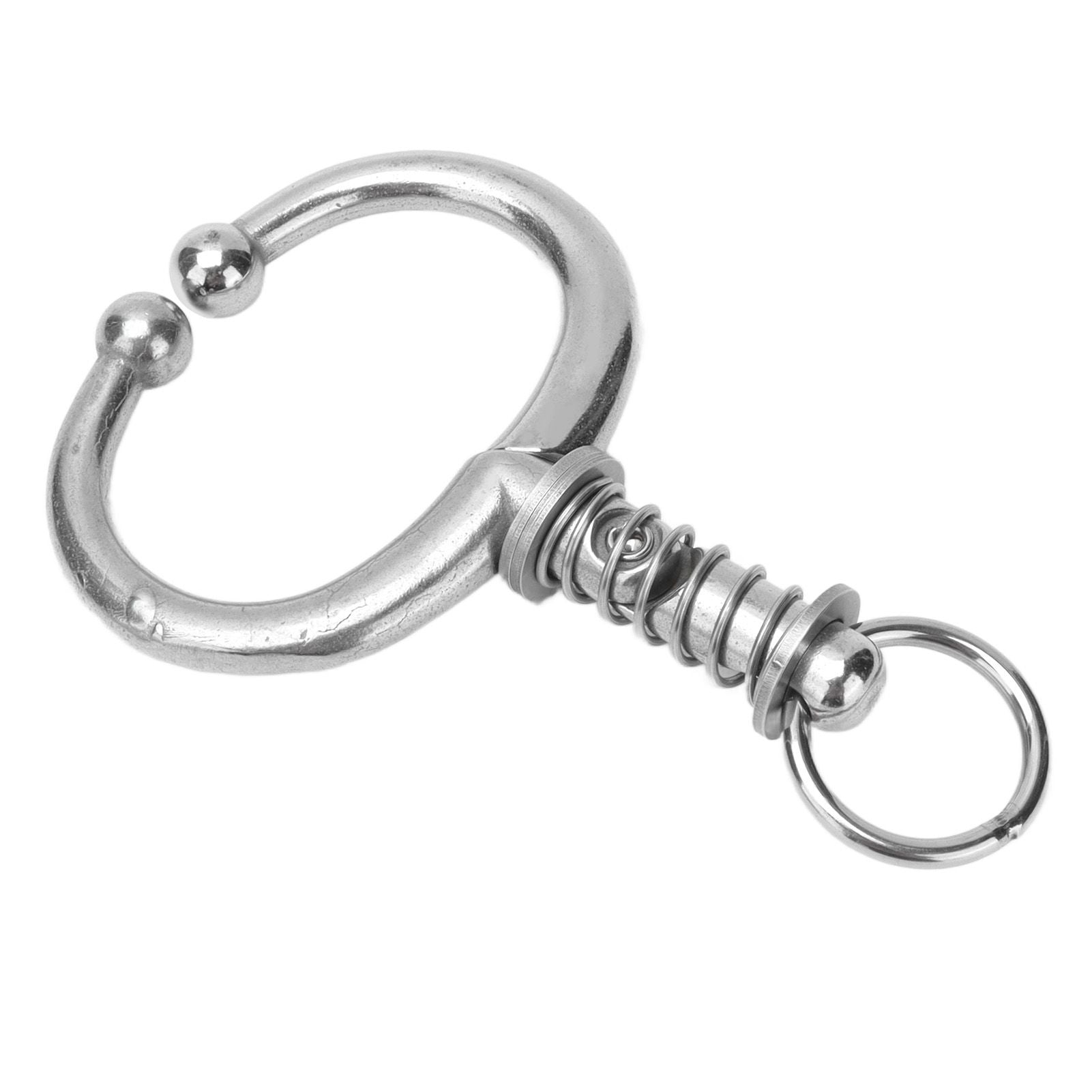 Cattle Nose Ring Stainless Steel Cattle Nose Clamp Bull Cow W Spring Nose Ring for FarmM V1294-YM0523-3111210381112