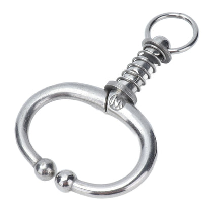 Cattle Nose Ring Stainless Steel Cattle Nose Clamp Bull Cow W Spring Nose Ring for FarmM V1294-YM0523-3111210381112