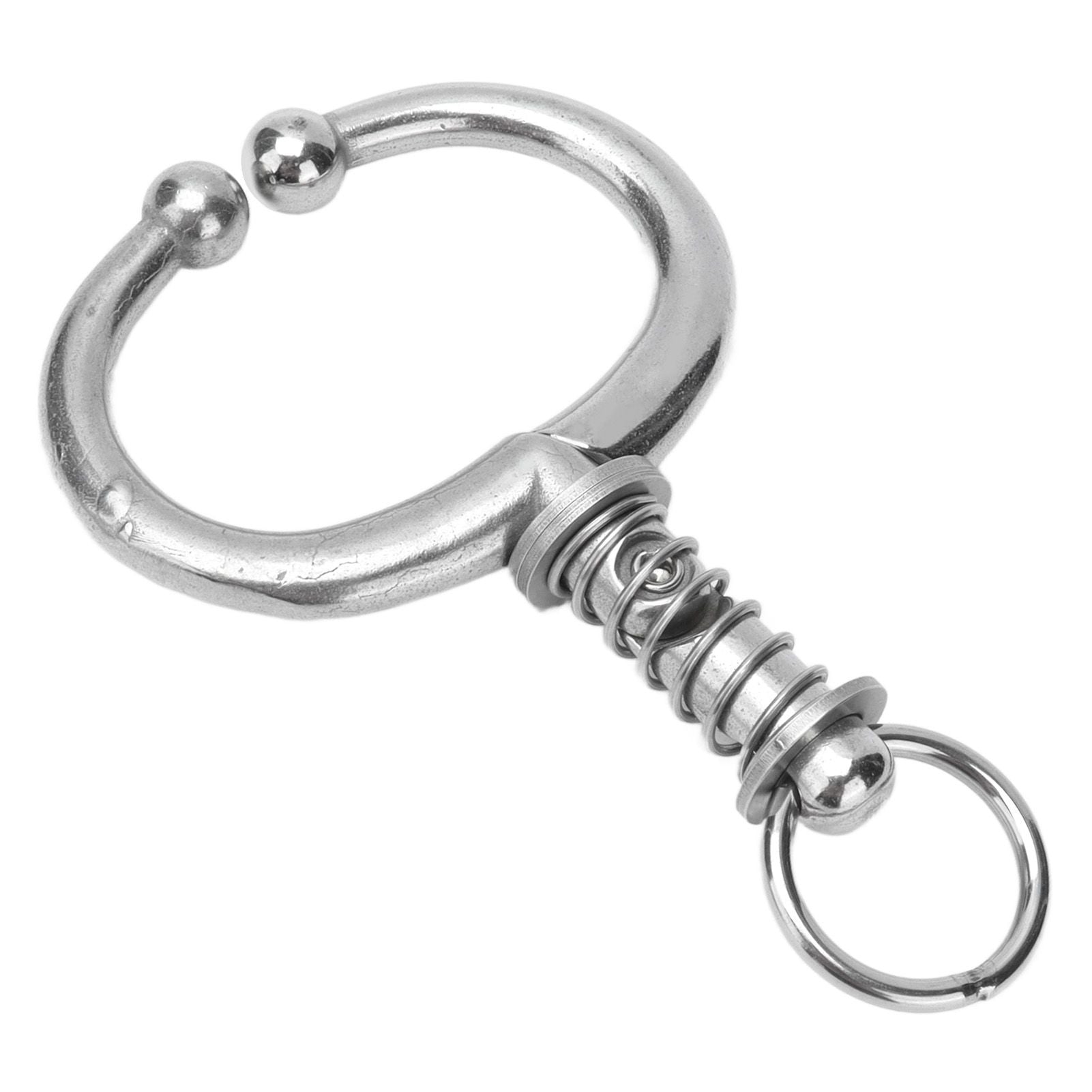 Cattle Nose Ring Stainless Steel Cattle Nose Clamp Bull Cow W Spring Nose Ring for FarmM V1294-YM0523-3111210381112