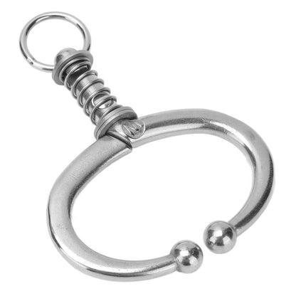 Cattle Nose Ring Stainless Steel Cattle Nose Clamp Bull Cow W Spring Nose Ring for FarmL V1294-YM0523-3111210381113