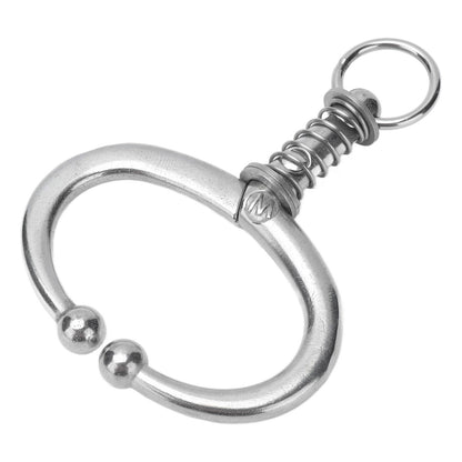 Cattle Nose Ring Stainless Steel Cattle Nose Clamp Bull Cow W Spring Nose Ring for FarmL V1294-YM0523-3111210381113