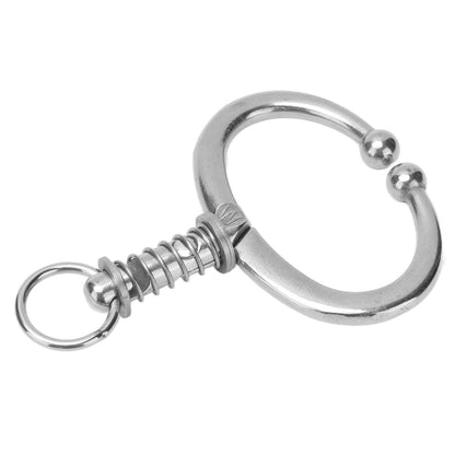 Cattle Nose Ring Stainless Steel Cattle Nose Clamp Bull Cow W Spring Nose Ring for FarmL V1294-YM0523-3111210381113
