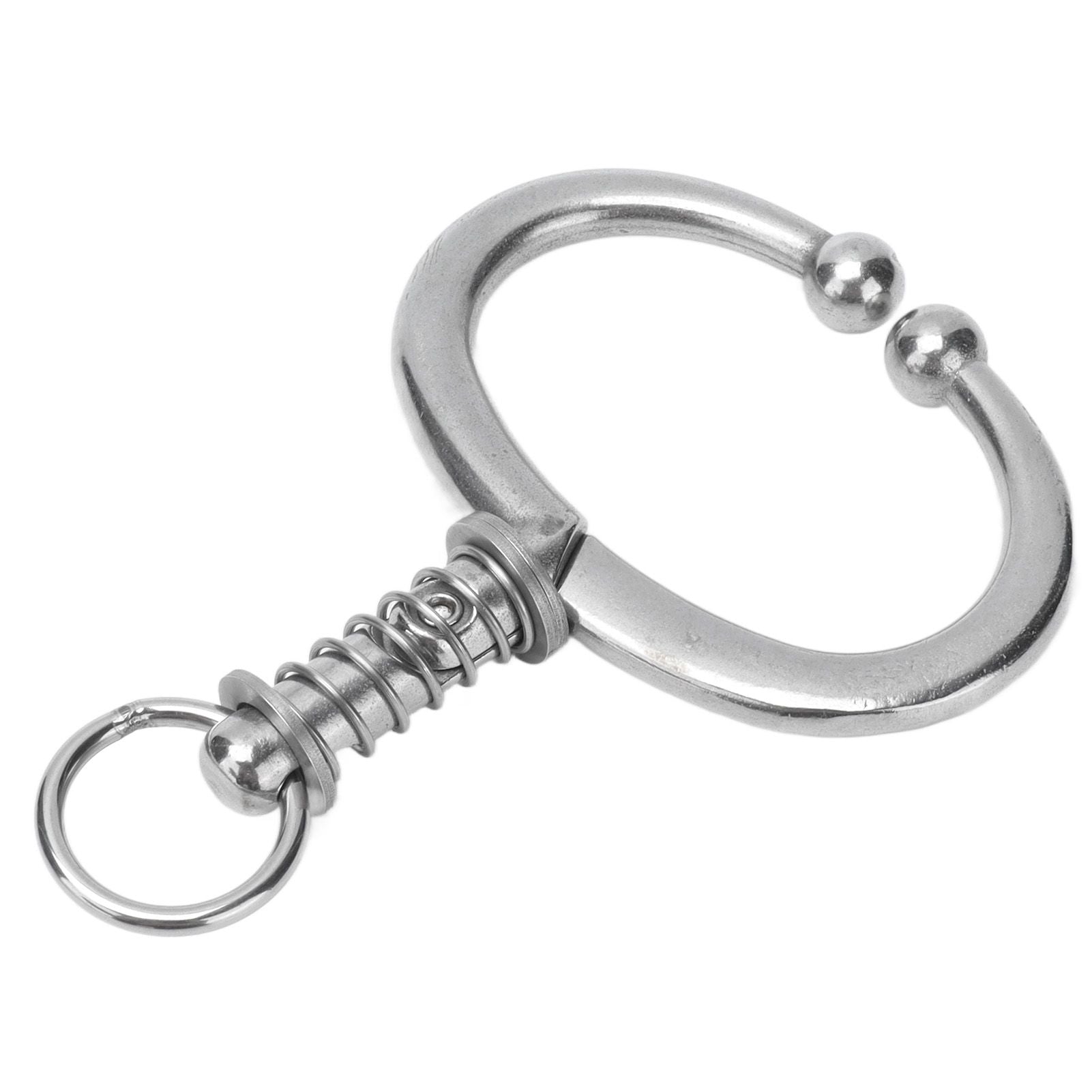 Cattle Nose Ring Stainless Steel Cattle Nose Clamp Bull Cow W Spring Nose Ring for FarmL V1294-YM0523-3111210381113
