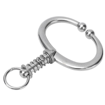 Cattle Nose Ring Stainless Steel Cattle Nose Clamp Bull Cow W Spring Nose Ring for FarmL V1294-YM0523-3111210381113