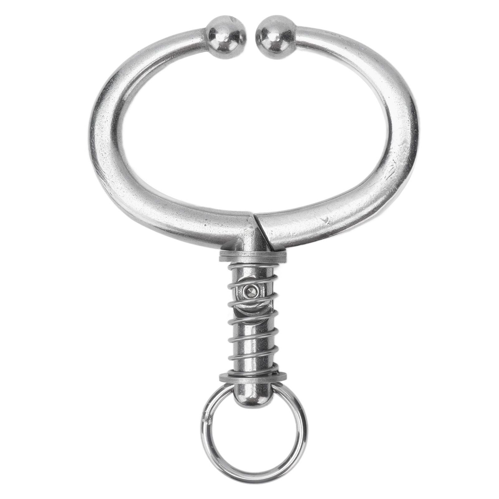 Cattle Nose Ring Stainless Steel Cattle Nose Clamp Bull Cow W Spring Nose Ring for FarmL V1294-YM0523-3111210381113