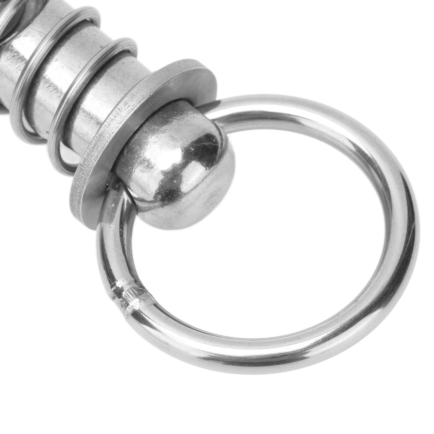 Cattle Nose Ring Stainless Steel Cattle Nose Clamp Bull Cow W Spring Nose Ring for FarmL V1294-YM0523-3111210381113