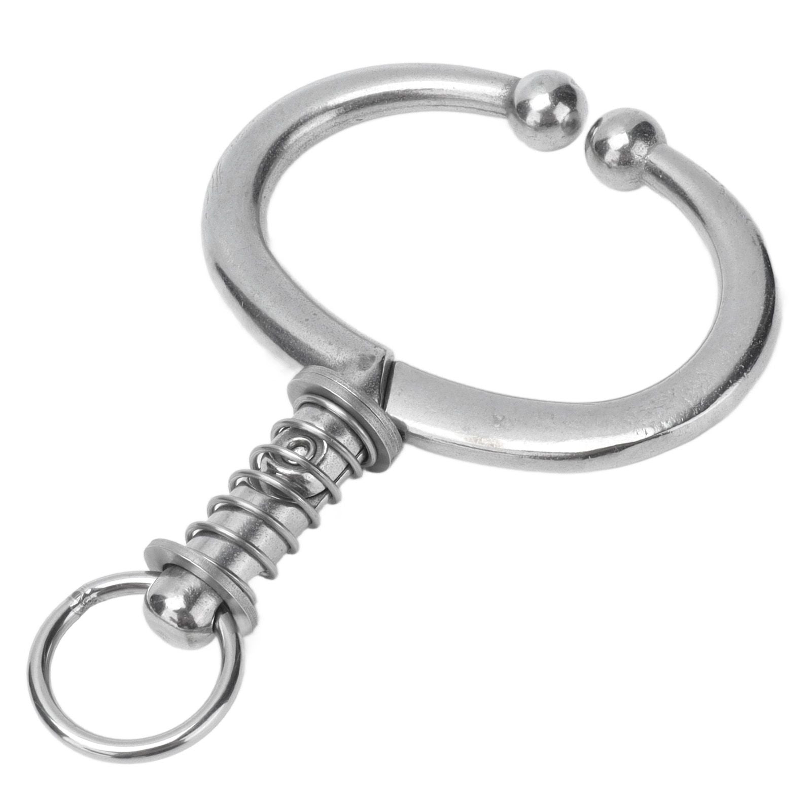 Cattle Nose Ring Stainless Steel Cattle Nose Clamp Bull Cow W Spring Nose Ring for FarmL V1294-YM0523-3111210381113