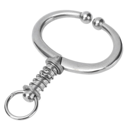 Cattle Nose Ring Stainless Steel Cattle Nose Clamp Bull Cow W Spring Nose Ring for FarmL V1294-YM0523-3111210381113