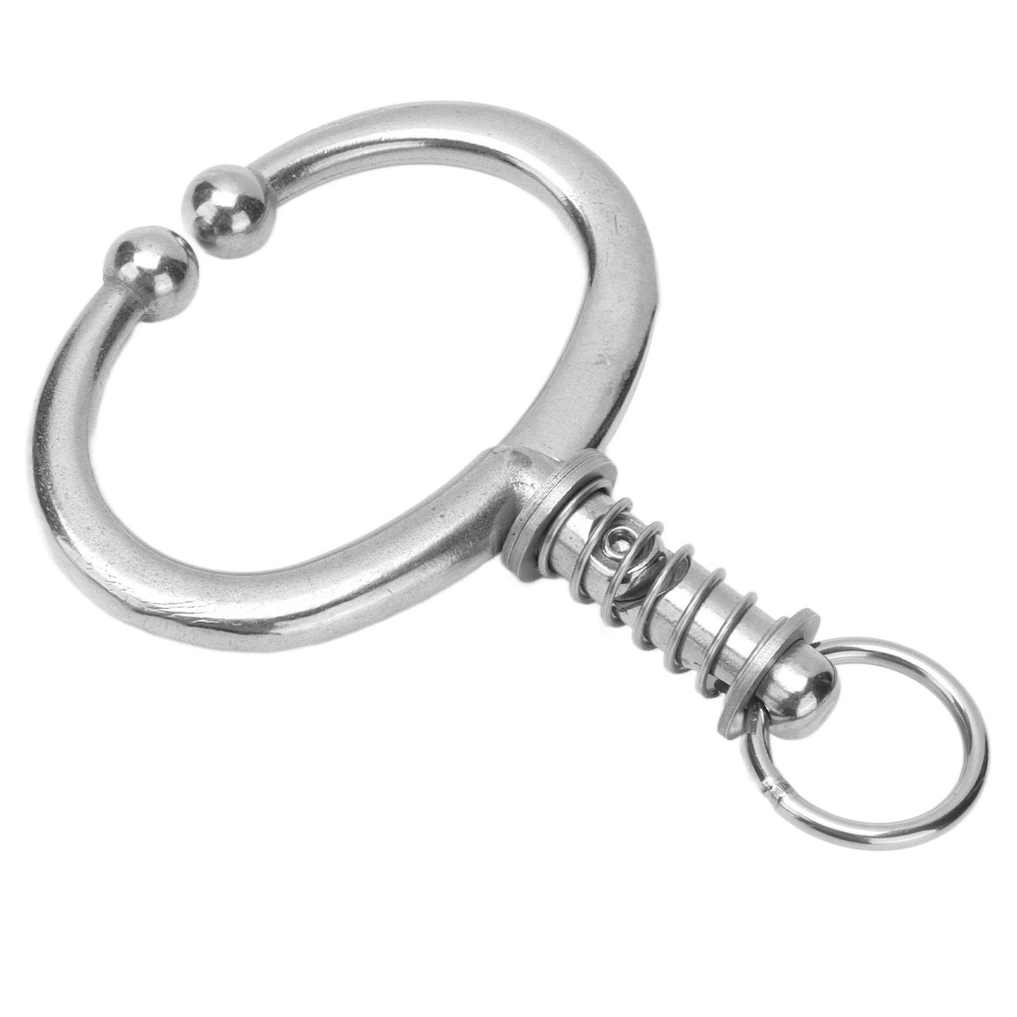 Cattle Nose Ring Stainless Steel Cattle Nose Clamp Bull Cow W Spring Nose Ring for FarmL V1294-YM0523-3111210381113