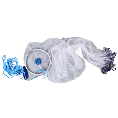 Bait Net American Style Aluminum Ring Monofilament Manual Lightweight Throw Cast Net for Sea Pool V1294-YM0523-3111210383111