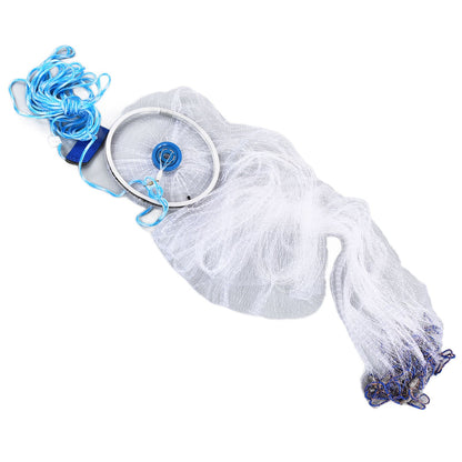 Bait Net American Style Aluminum Ring Monofilament Manual Lightweight Throw Cast Net for Sea Pool V1294-YM0523-3111210383111