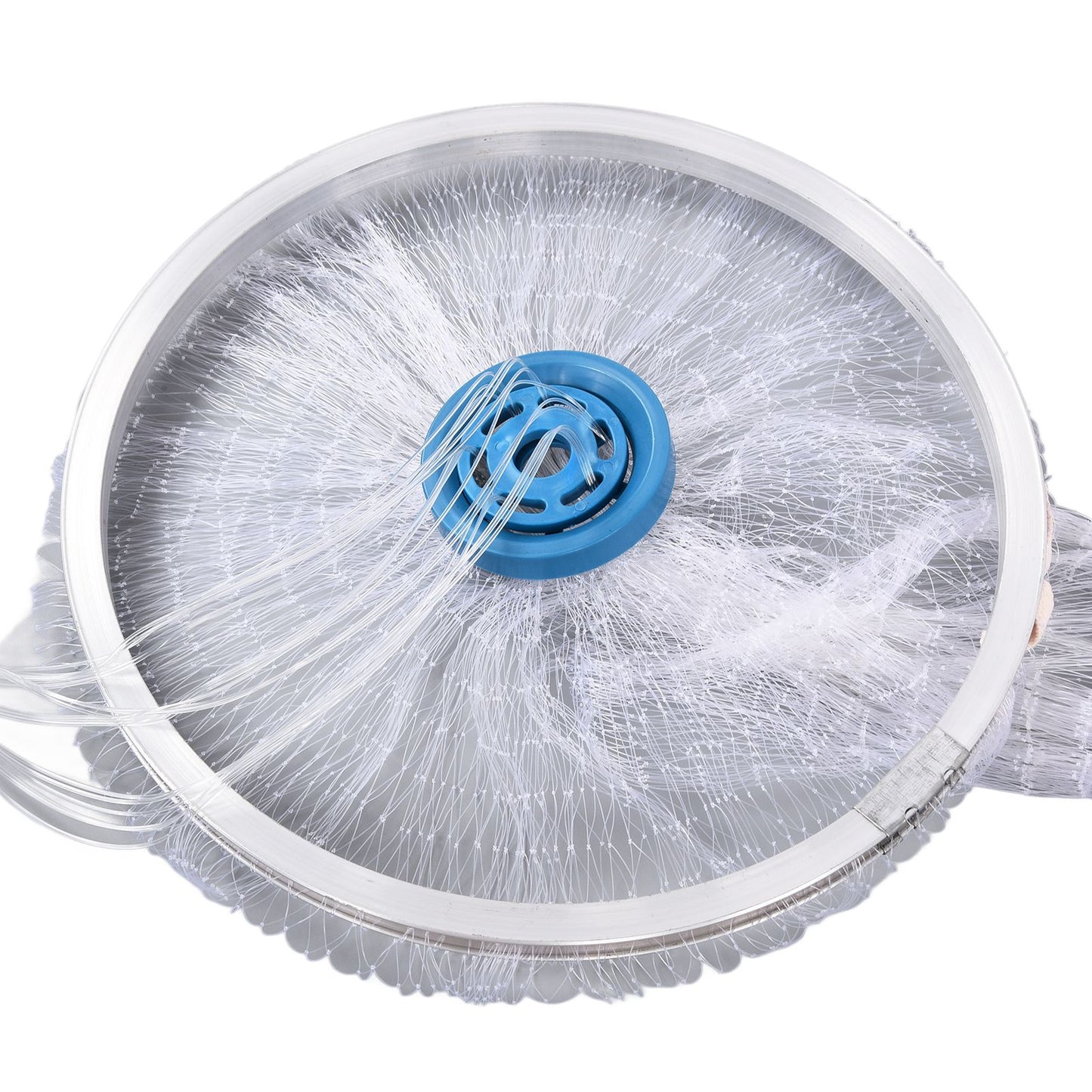 Bait Net American Style Aluminum Ring Monofilament Manual Lightweight Throw Cast Net for Sea Pool V1294-YM0523-3111210383111