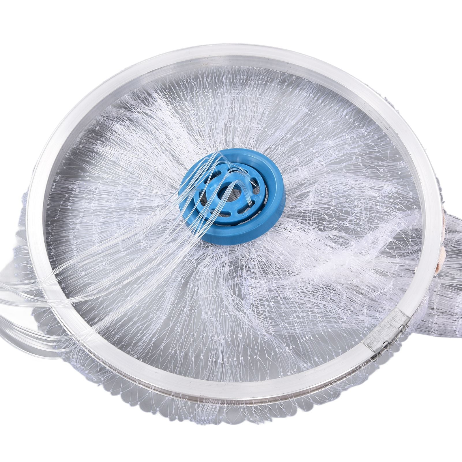 Bait Net American Style Aluminum Ring Monofilament Manual Lightweight Throw Cast Net for Sea Pool V1294-YM0523-3111210383111