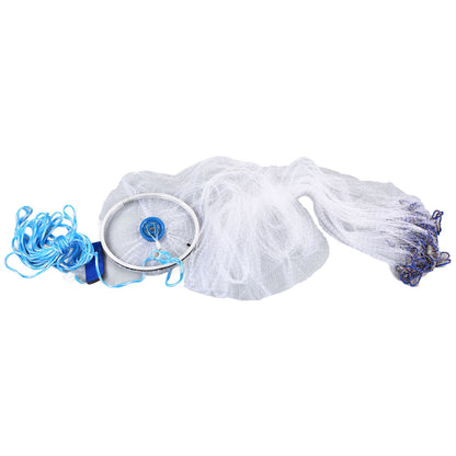 Bait Net American Style Aluminum Ring Monofilament Manual Lightweight Throw Cast Net for Sea Pool V1294-YM0523-3111210383111
