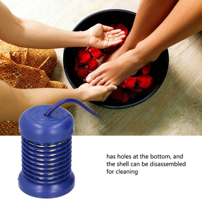 Hydrotherapy Ion Head Detachable Washable Foot Bath Ion Head Detox Array Stainless Steel Ion HeadHerba Blue V1294-YM0523-3111210385212