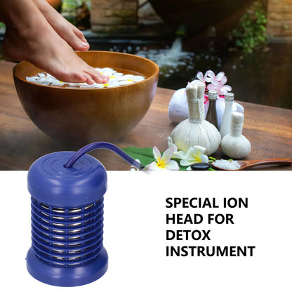 Hydrotherapy Ion Head Detachable Washable Foot Bath Ion Head Detox Array Stainless Steel Ion HeadHerba Blue V1294-YM0523-3111210385212