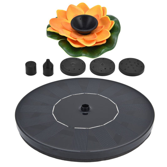 Lotus Solar Fountain Water Pump Floating Mini Solar Powered Water Fountain for Birdbaths Garden Pond Pool V1294-YM0523-3111210385711