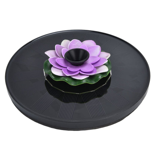 Lotus Solar Fountain Water Pump Floating Mini Solar Powered Water Fountain for Birdbaths Garden Pond Pool V1294-YM0523-3111210385713