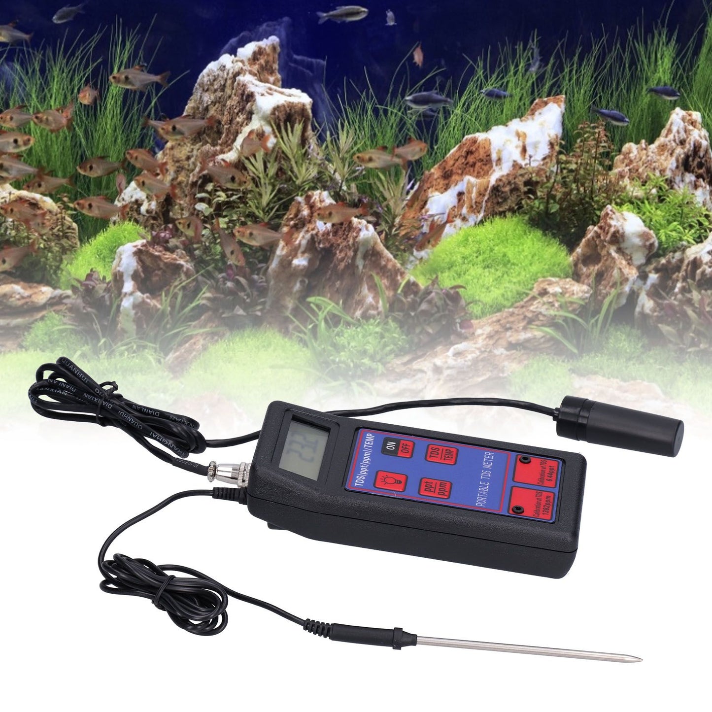 TDS-8426 2 in 1 TDS Temperature Tester Portable Water Quality Analyzer for Swimming Pool Aquarium Hydroponics V1294-YM0523-3111210386011