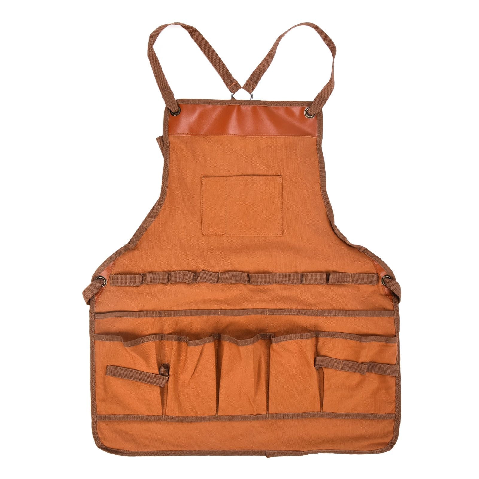Outdoor Canvas Apron Multifunctional Woodworking Apron for Gardening Camping Barbecue V1294-YM0523-3111210386211