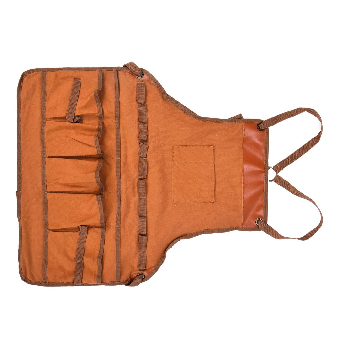 Outdoor Canvas Apron Multifunctional Woodworking Apron for Gardening Camping Barbecue V1294-YM0523-3111210386211