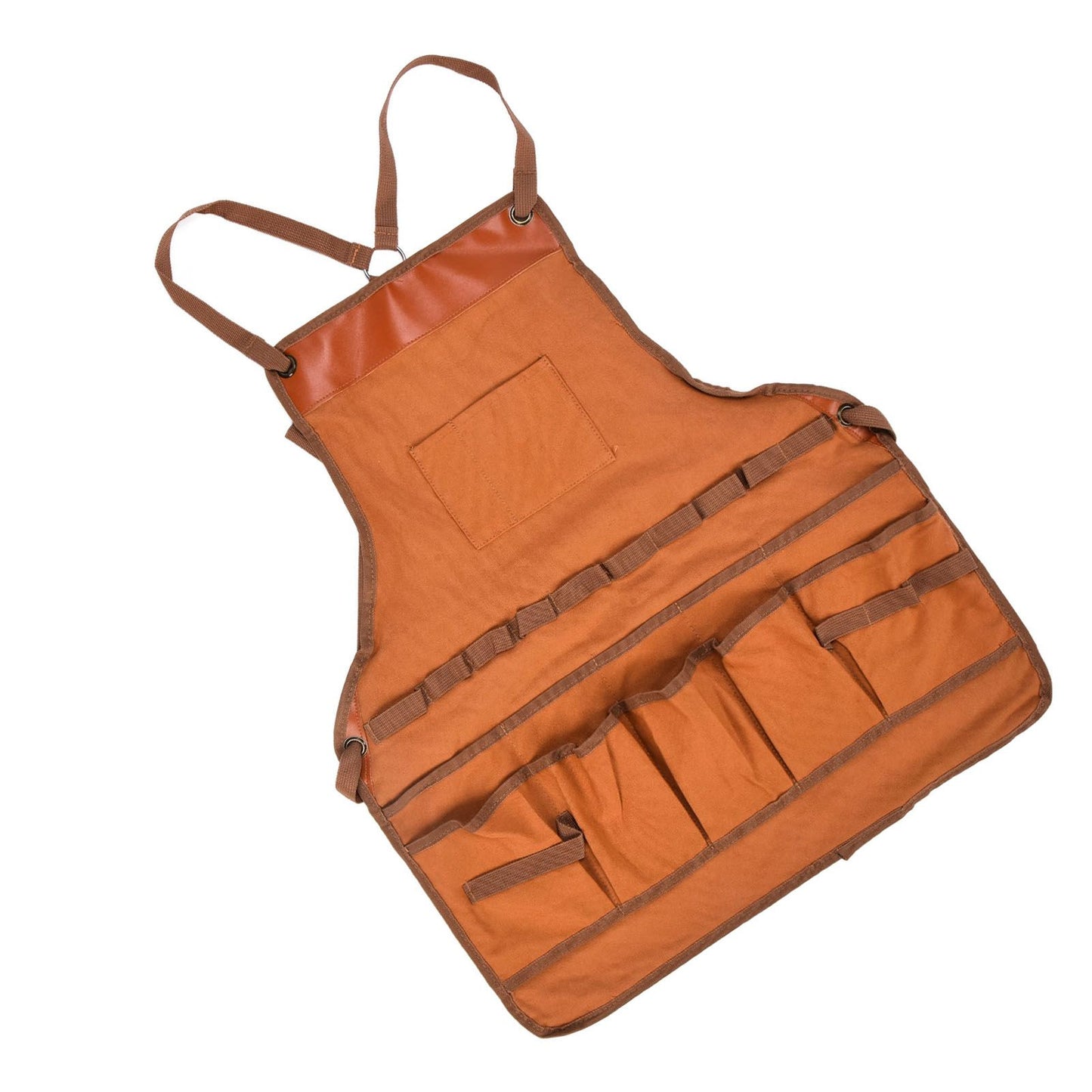 Outdoor Canvas Apron Multifunctional Woodworking Apron for Gardening Camping Barbecue V1294-YM0523-3111210386211