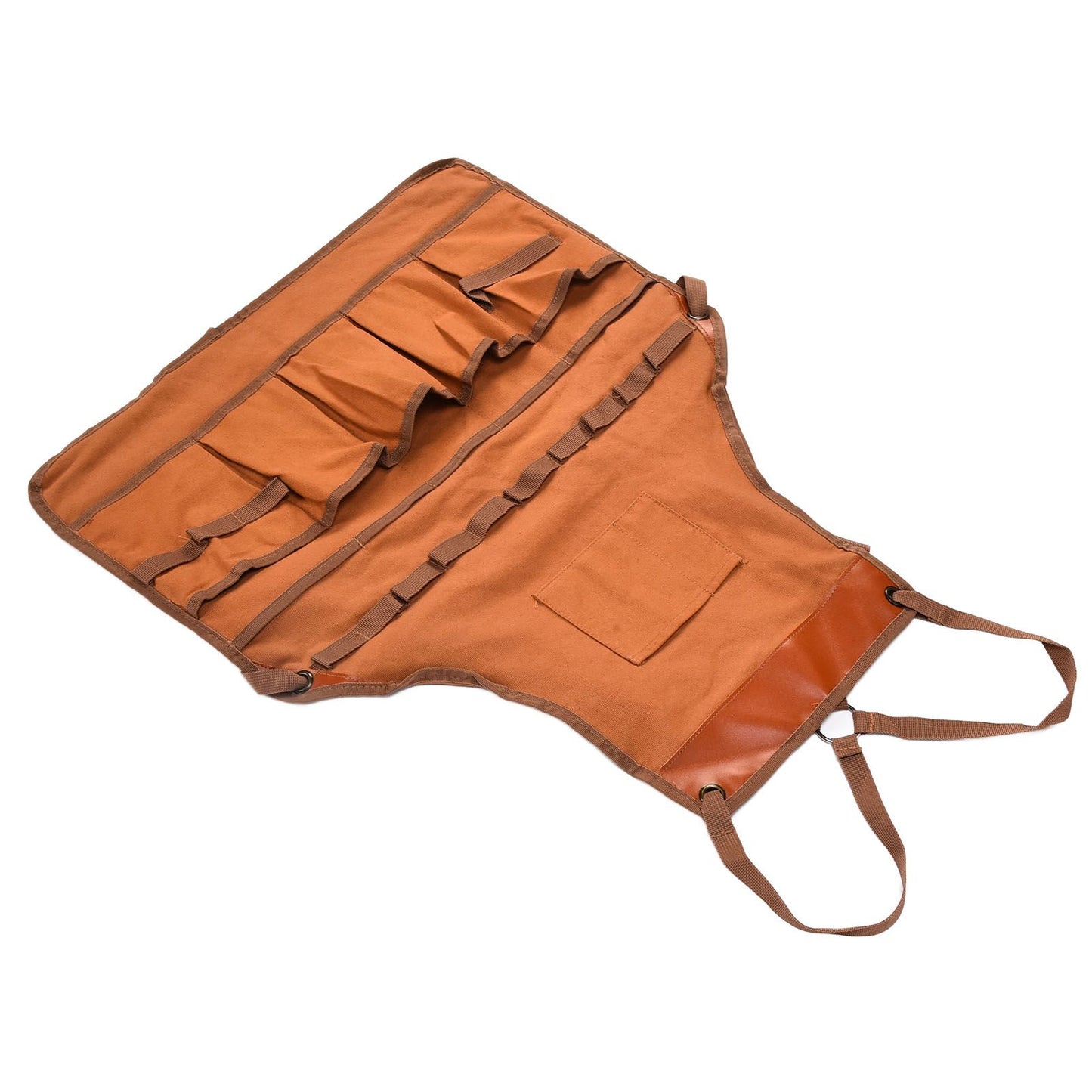 Outdoor Canvas Apron Multifunctional Woodworking Apron for Gardening Camping Barbecue V1294-YM0523-3111210386211