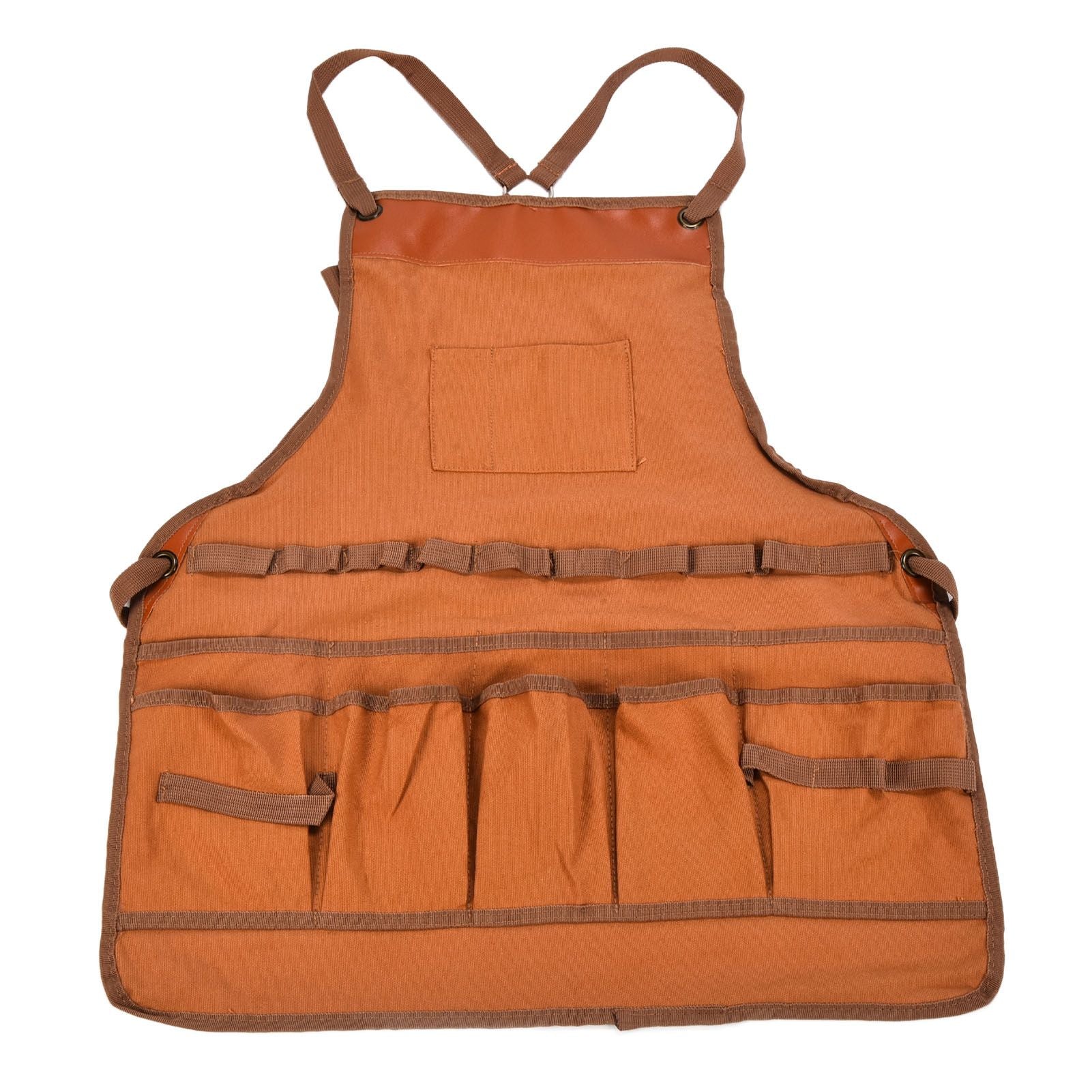 Outdoor Canvas Apron Multifunctional Woodworking Apron for Gardening Camping Barbecue V1294-YM0523-3111210386211