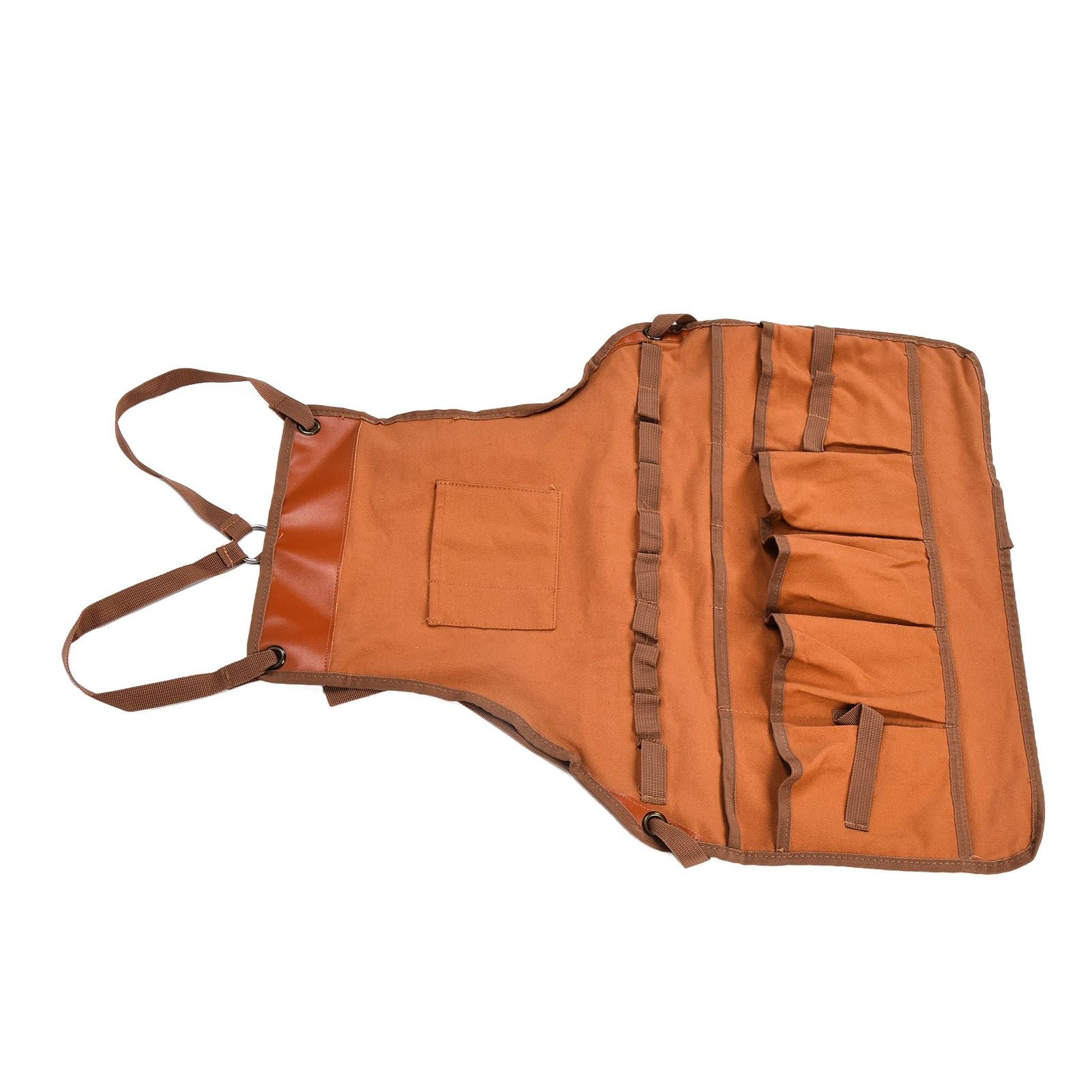 Outdoor Canvas Apron Multifunctional Woodworking Apron for Gardening Camping Barbecue V1294-YM0523-3111210386211