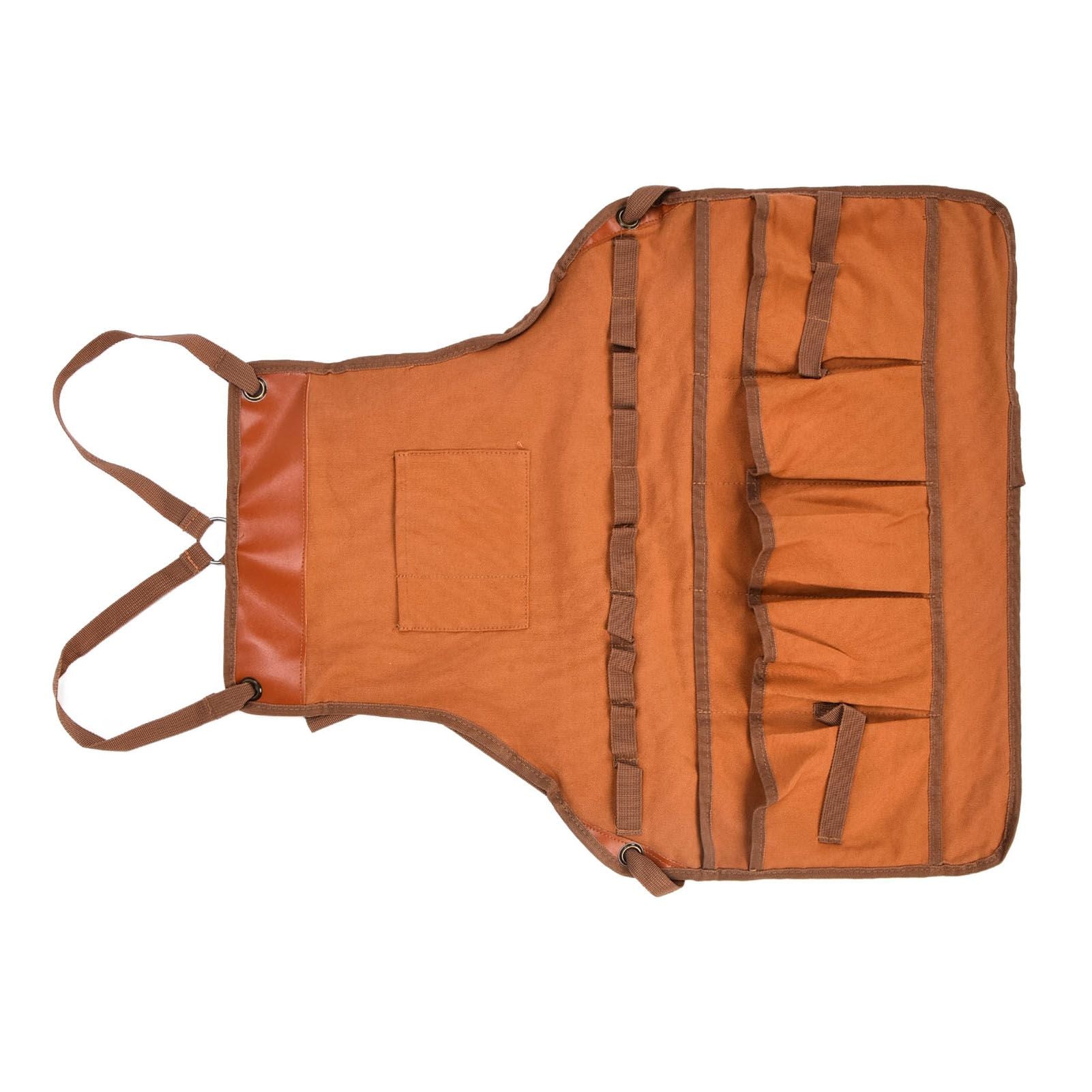 Outdoor Canvas Apron Multifunctional Woodworking Apron for Gardening Camping Barbecue V1294-YM0523-3111210386211