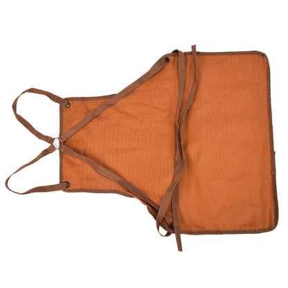 Outdoor Canvas Apron Multifunctional Woodworking Apron for Gardening Camping Barbecue V1294-YM0523-3111210386211