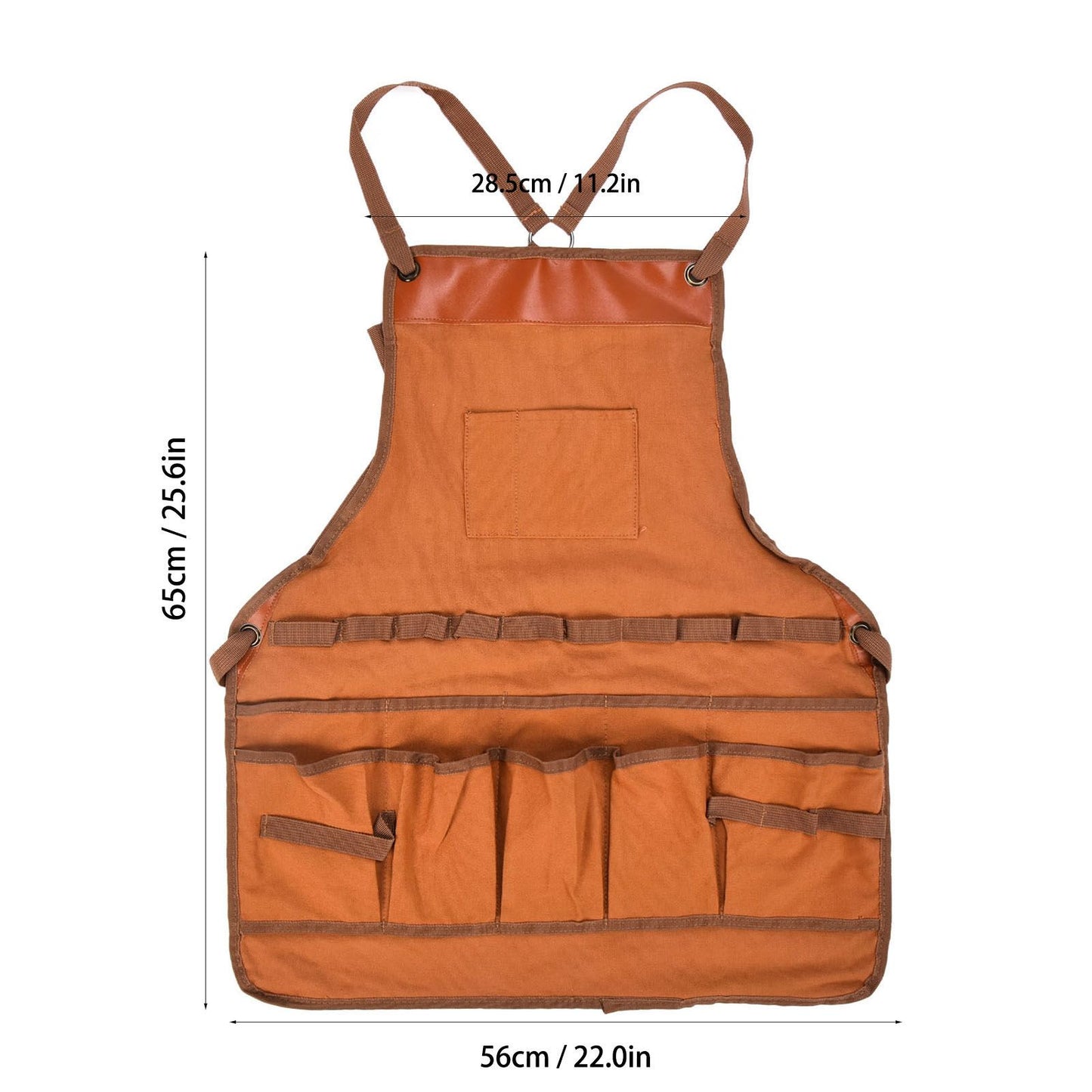 Outdoor Canvas Apron Multifunctional Woodworking Apron for Gardening Camping Barbecue V1294-YM0523-3111210386211