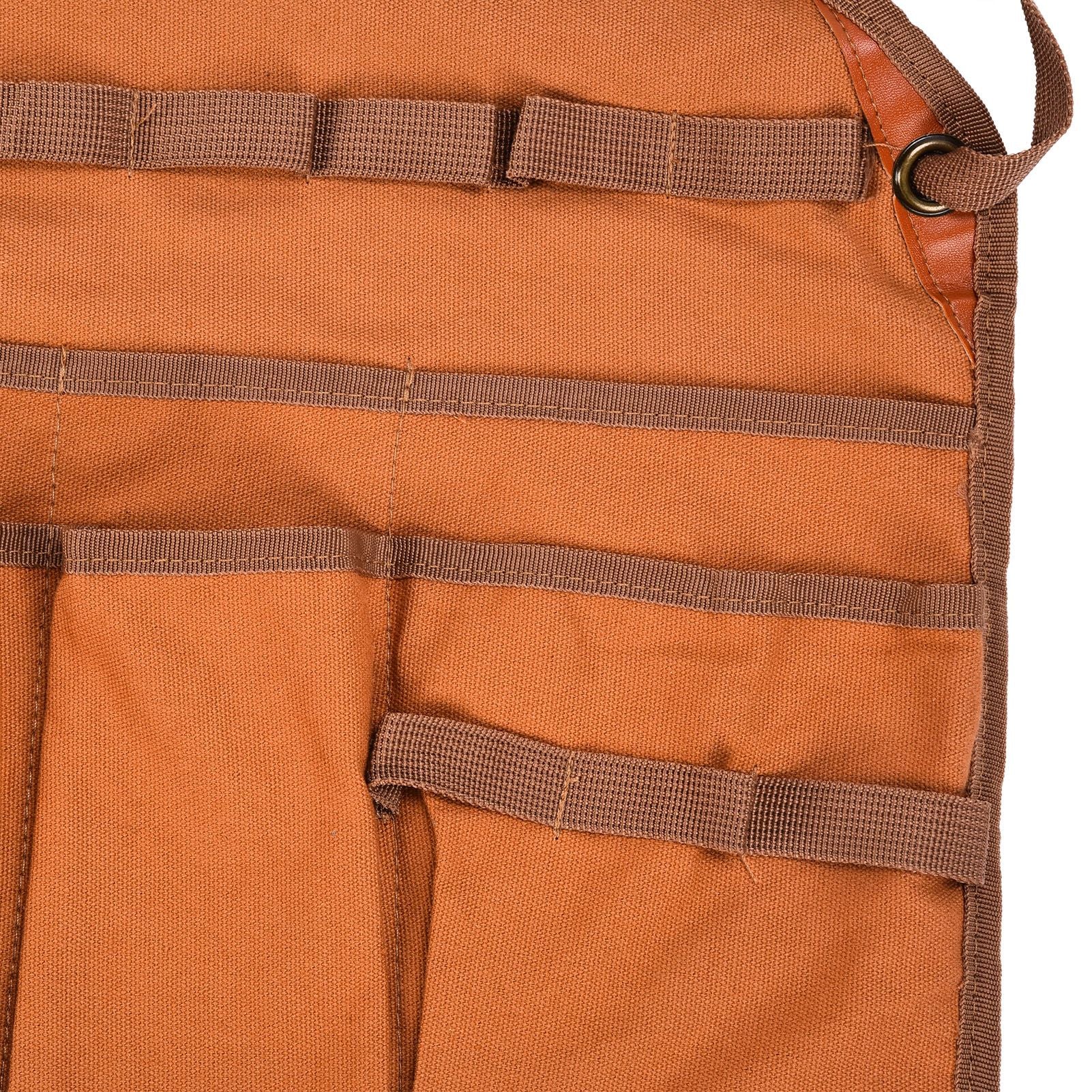 Outdoor Canvas Apron Multifunctional Woodworking Apron for Gardening Camping Barbecue V1294-YM0523-3111210386211