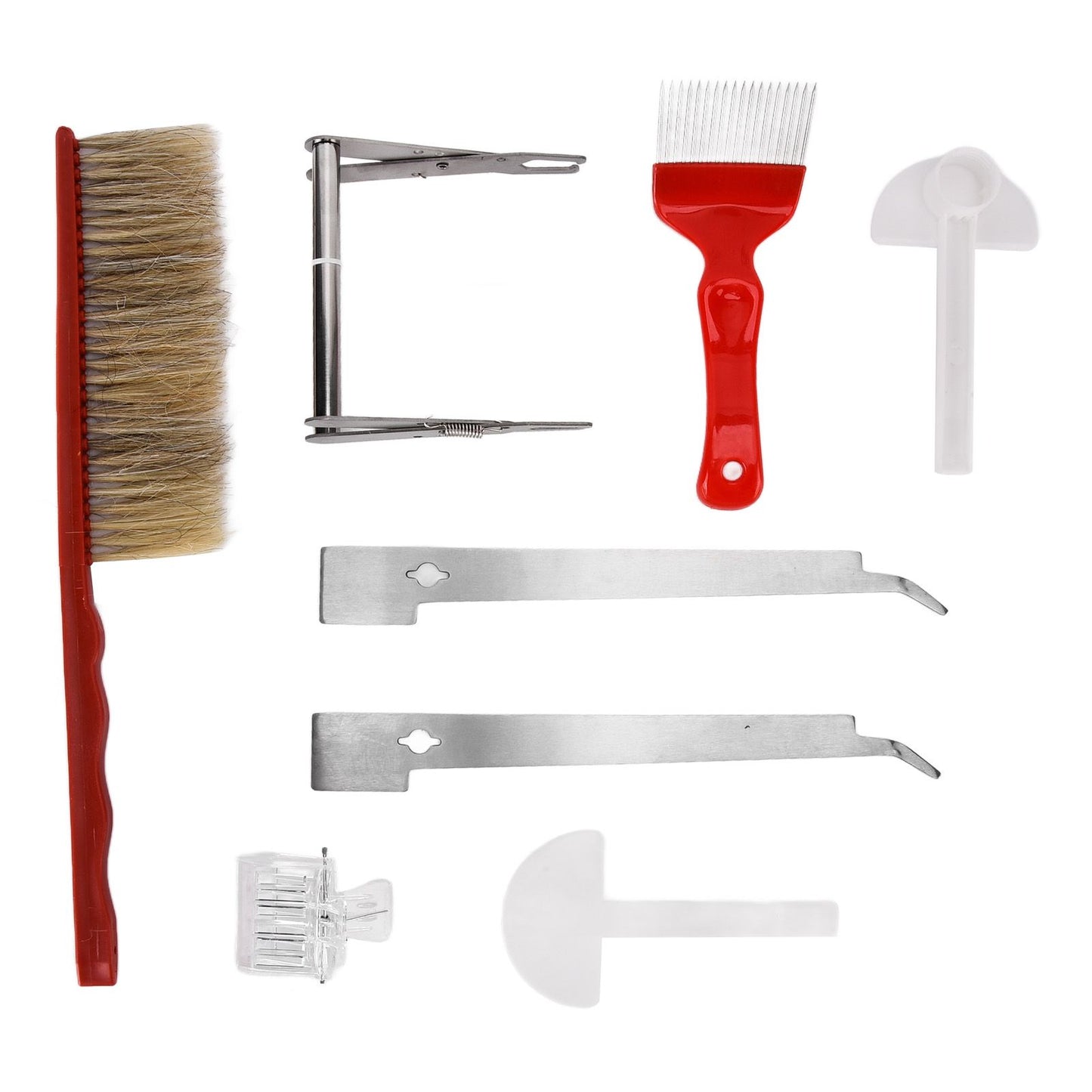 Beekeeping Tool Kit Comb Frame Clip Red Needle Knife Water Feeder Bee Brush Scraper Bee Smoker Queen Bee V1294-YM0523-3111210386711