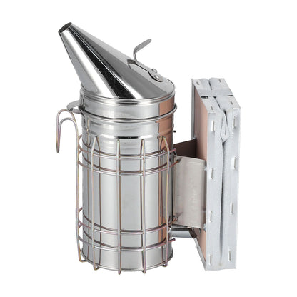 3PCS/Set Beehive Smoker Set Bee Brush Scraper Stainless Steel Smoker Beekeeper Starter Kit for Beekeeping V1294-YM0523-3111210387111