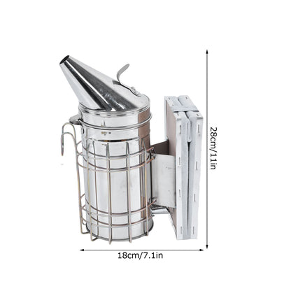 8Pcs/Set Beekeeping Kit Bee Brush Scraper Frame Clip Wire Embedder Beehive Smoker Queen Bee Cage Uncapping V1294-YM0523-3111210387511