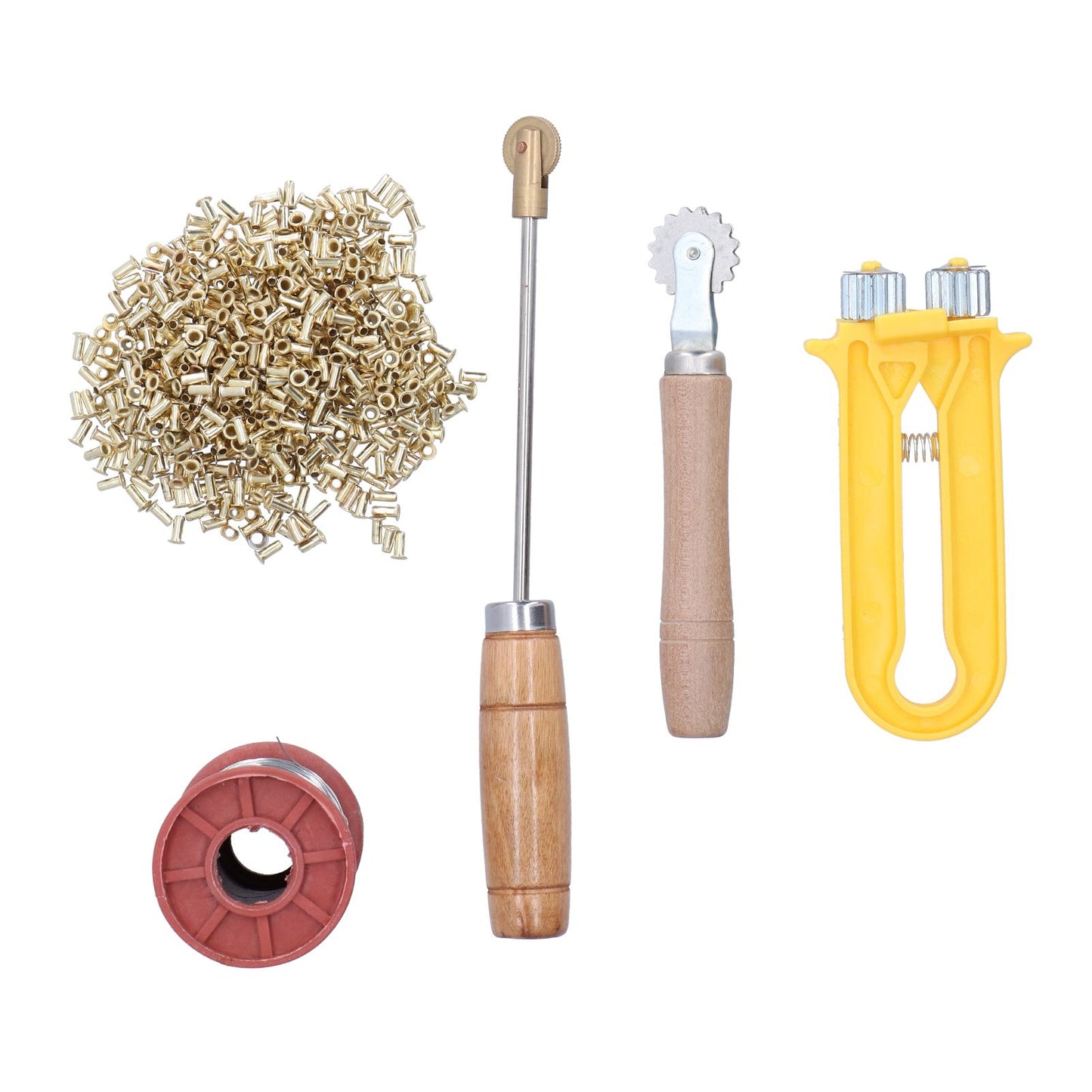 Beekeeping Starter Tools Kit Wire Embedder Beehive Wire Tensioner with Copper Eyelets Iron Wires V1294-YM0523-3111210388111