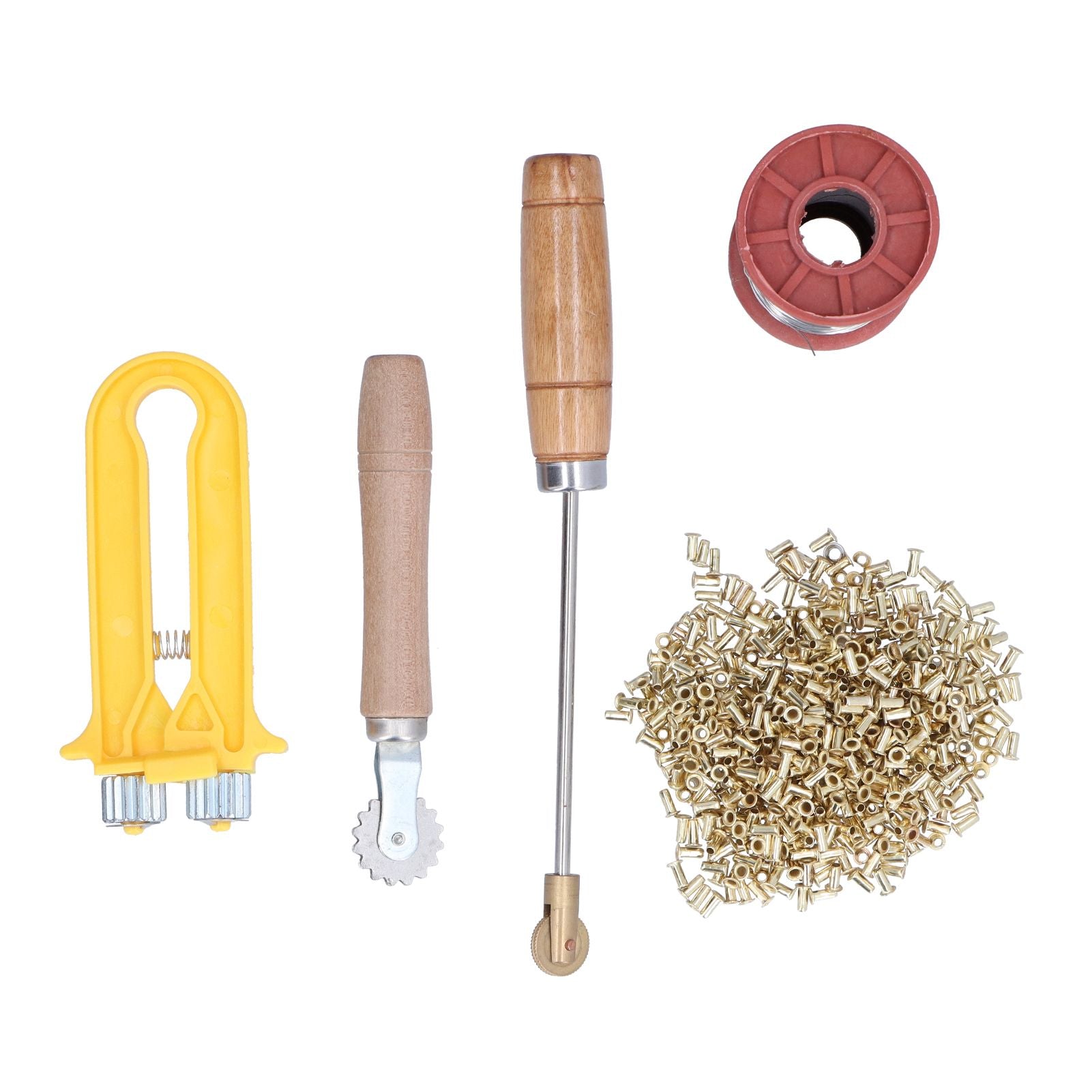 Beekeeping Starter Tools Kit Wire Embedder Beehive Wire Tensioner with Copper Eyelets Iron Wires V1294-YM0523-3111210388111