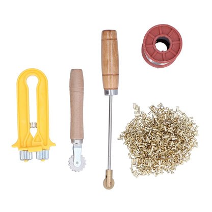 Beekeeping Starter Tools Kit Wire Embedder Beehive Wire Tensioner with Copper Eyelets Iron Wires V1294-YM0523-3111210388111