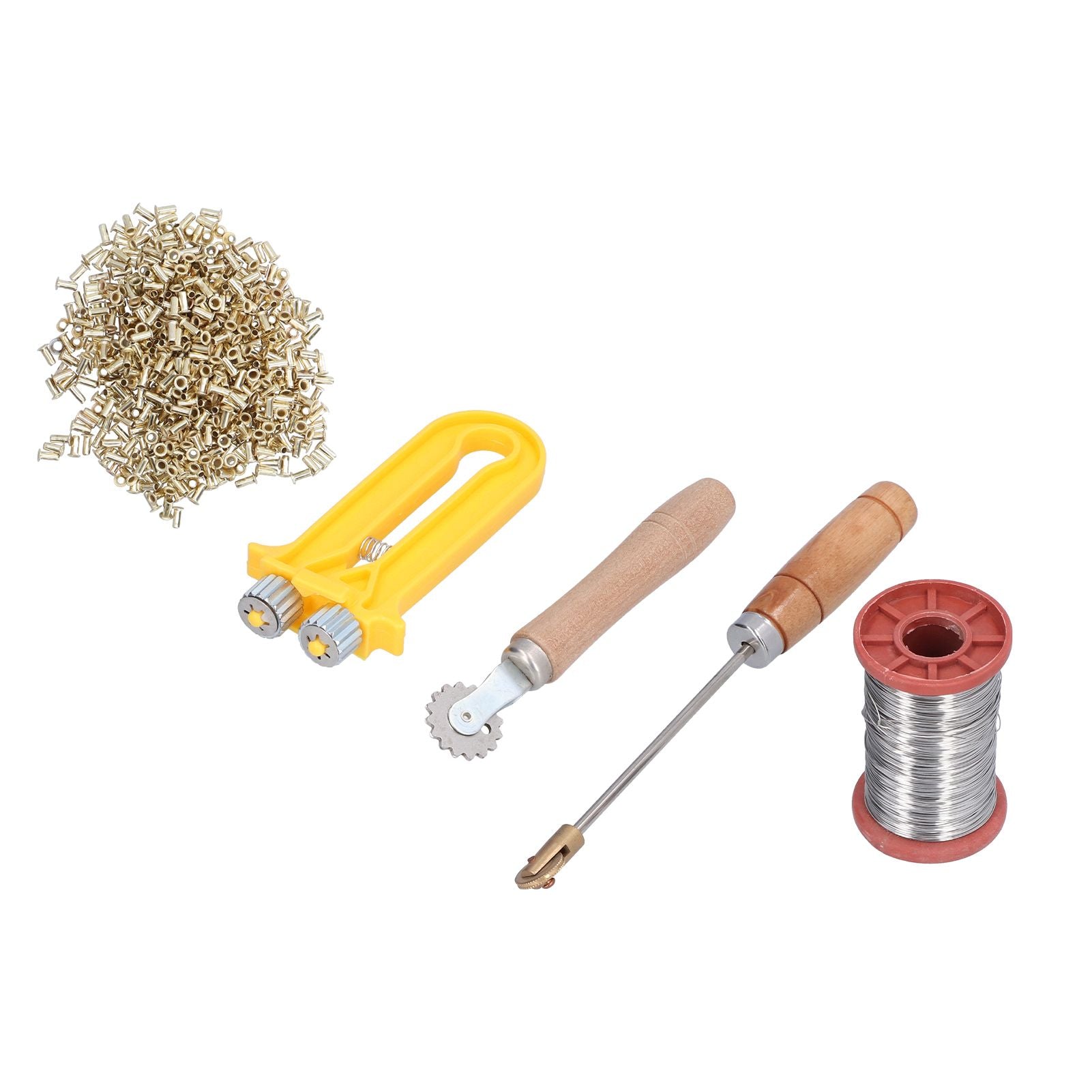 Beekeeping Starter Tools Kit Wire Embedder Beehive Wire Tensioner with Copper Eyelets Iron Wires V1294-YM0523-3111210388111