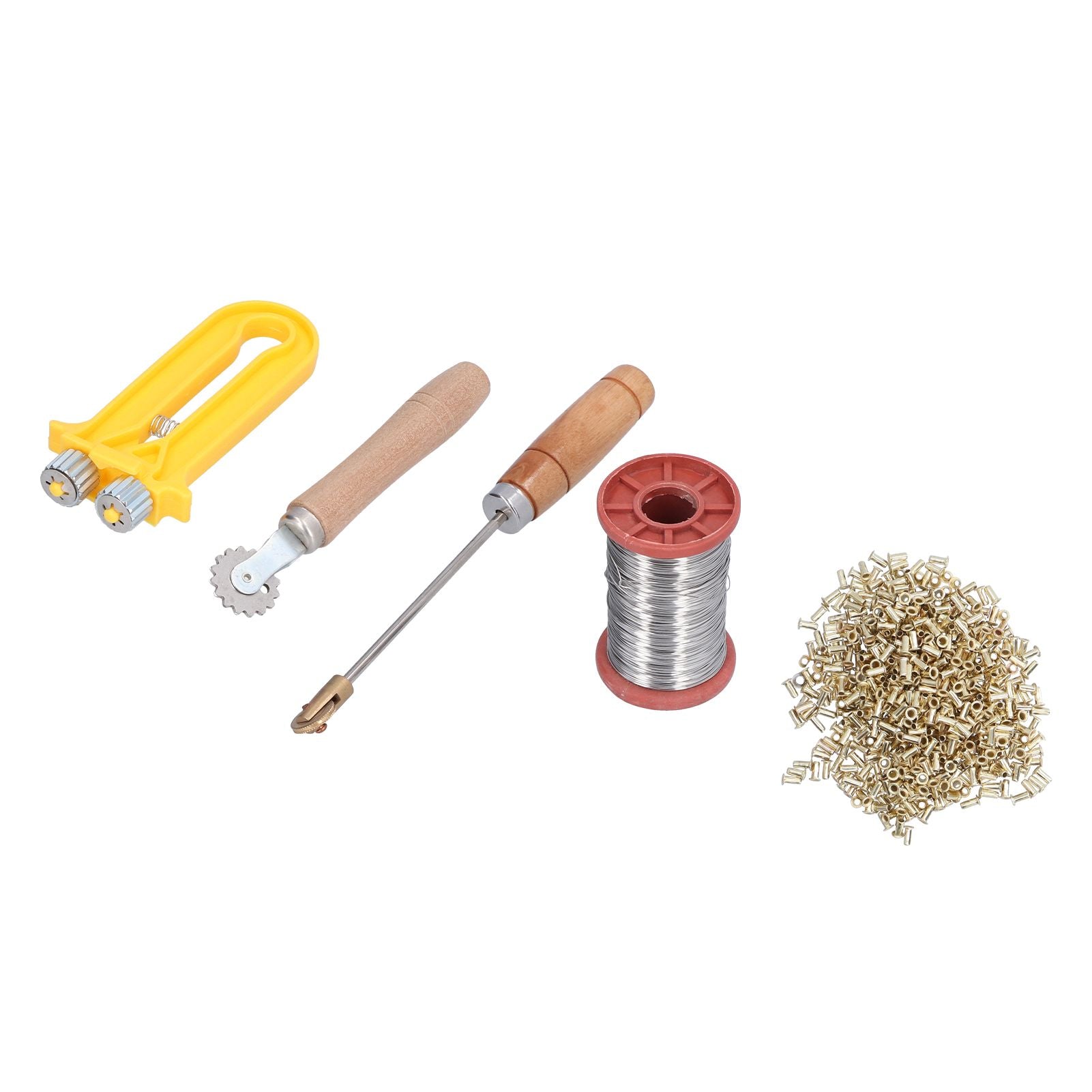 Beekeeping Starter Tools Kit Wire Embedder Beehive Wire Tensioner with Copper Eyelets Iron Wires V1294-YM0523-3111210388111
