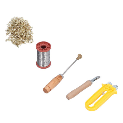 Beekeeping Starter Tools Kit Wire Embedder Beehive Wire Tensioner with Copper Eyelets Iron Wires V1294-YM0523-3111210388111