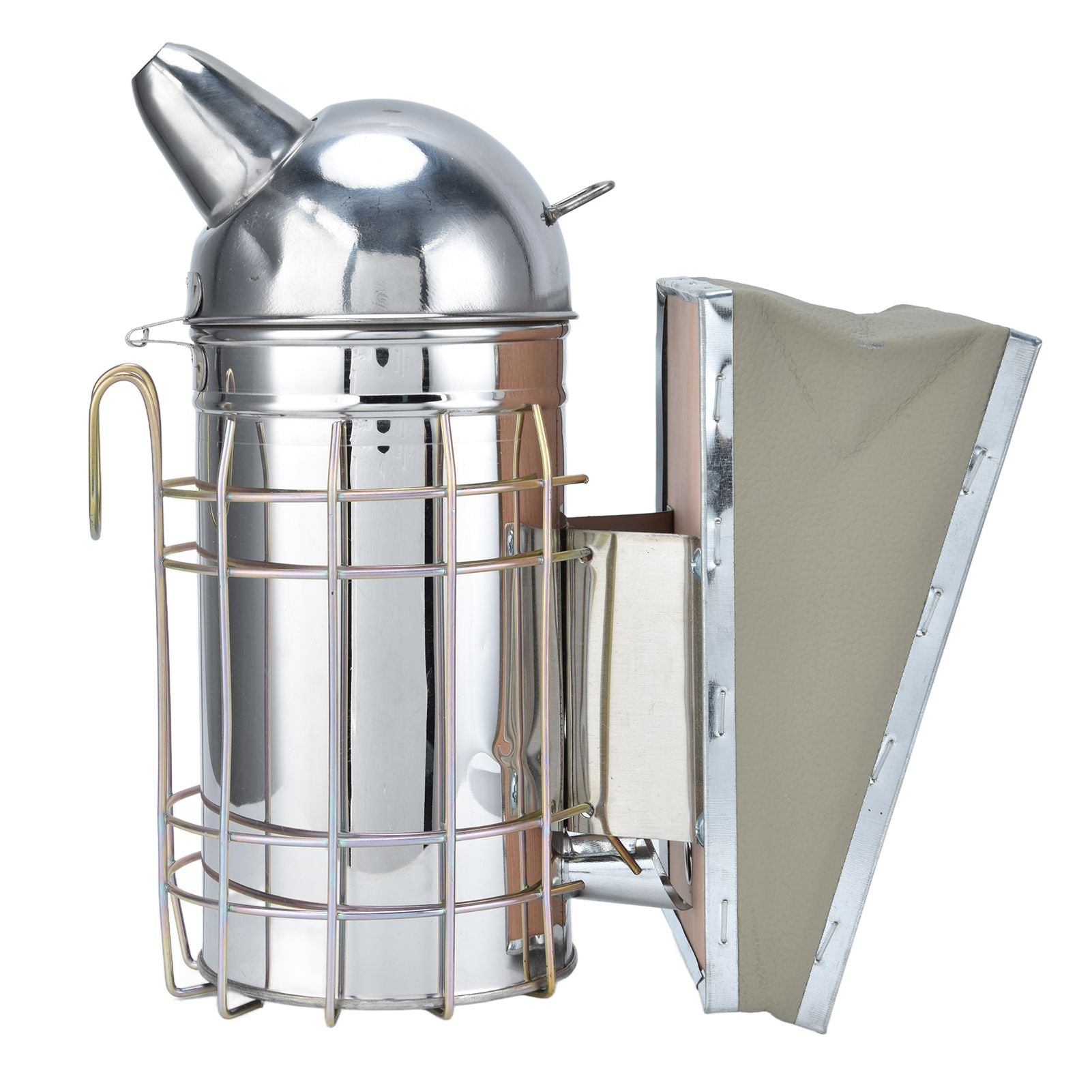 Pointed Beehive Smoker Stainless Steel Beekeeping Equipment Apiculture Tool for Outdoor Bee House V1294-YM0523-3111210388511